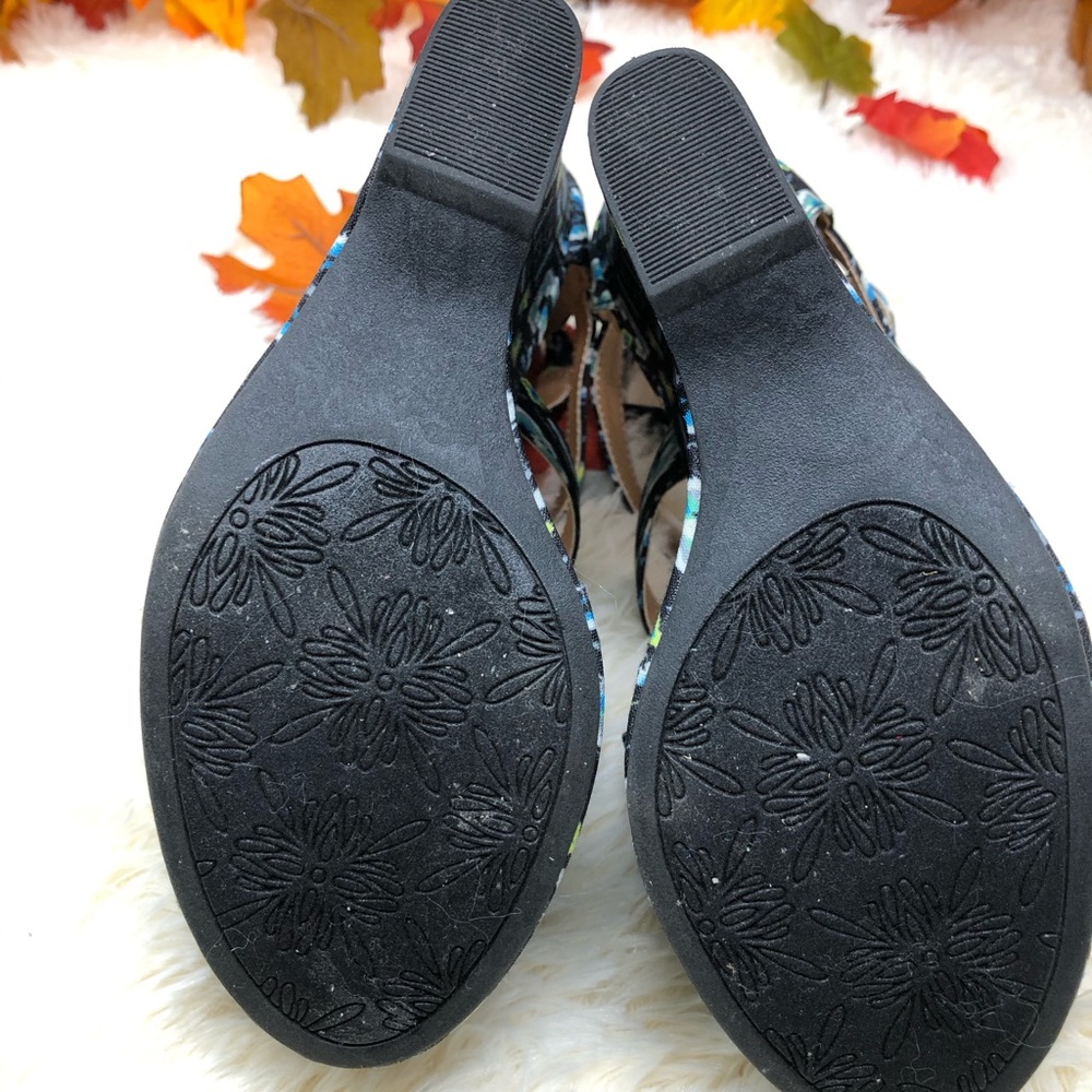 Shi By Journeys Multi Colored Platform Wedges - image 5